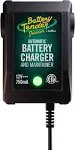 Battery Tender 021-0123 Junior 12V, 0.75A Battery Charger and Maintainer, Black/Green (021-0123)