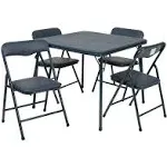 Flash Furniture Kids 5 Piece Folding Table and Chair Set