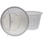 U.S. Pool Supply Swimming Pool Plastic Skimmer Replacement Basket (Set of 2) - Skim Remove Leaves, Bugs and Debris - 8" Top, 5.5" Bottom, 5" Deep - Not Weighted