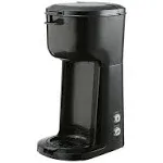 Mainstays Single Serve Coffee Maker, 1 Cup Capsule or Ground Coffee, Black, New, Model: 202140