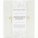 DUNCAN & STONE PAPER CO. Wedding Anniversary Journal (Ivory, 189 Pages) - Anniversary Book for Couple - Marriage Memory Book & Photo Album - Perfect Anniversary Journal for Couples