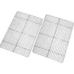 Checkered Chef Cooling Rack Baking Rack Twin Set. Stainless Steel Oven and Safe