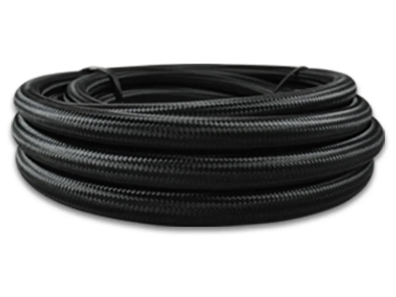 Vibrant -8 AN Black Nylon Braided Flex Hose .44in ID (50 foot roll)