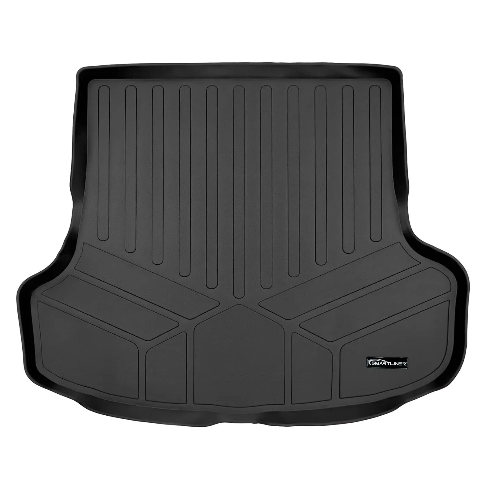 SMARTLINER All Weather Custom Fit Black Cargo Liner Mat for 2018-2022 Kia Stinger