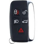 Smart Keyless Entry Remote Control Car Key Fob fits 12-2016 Land Rover LR2 LR4/ 12-2017 Range Rover Sport Evoque 5 Button(KOBJTF10A), Pack of 1