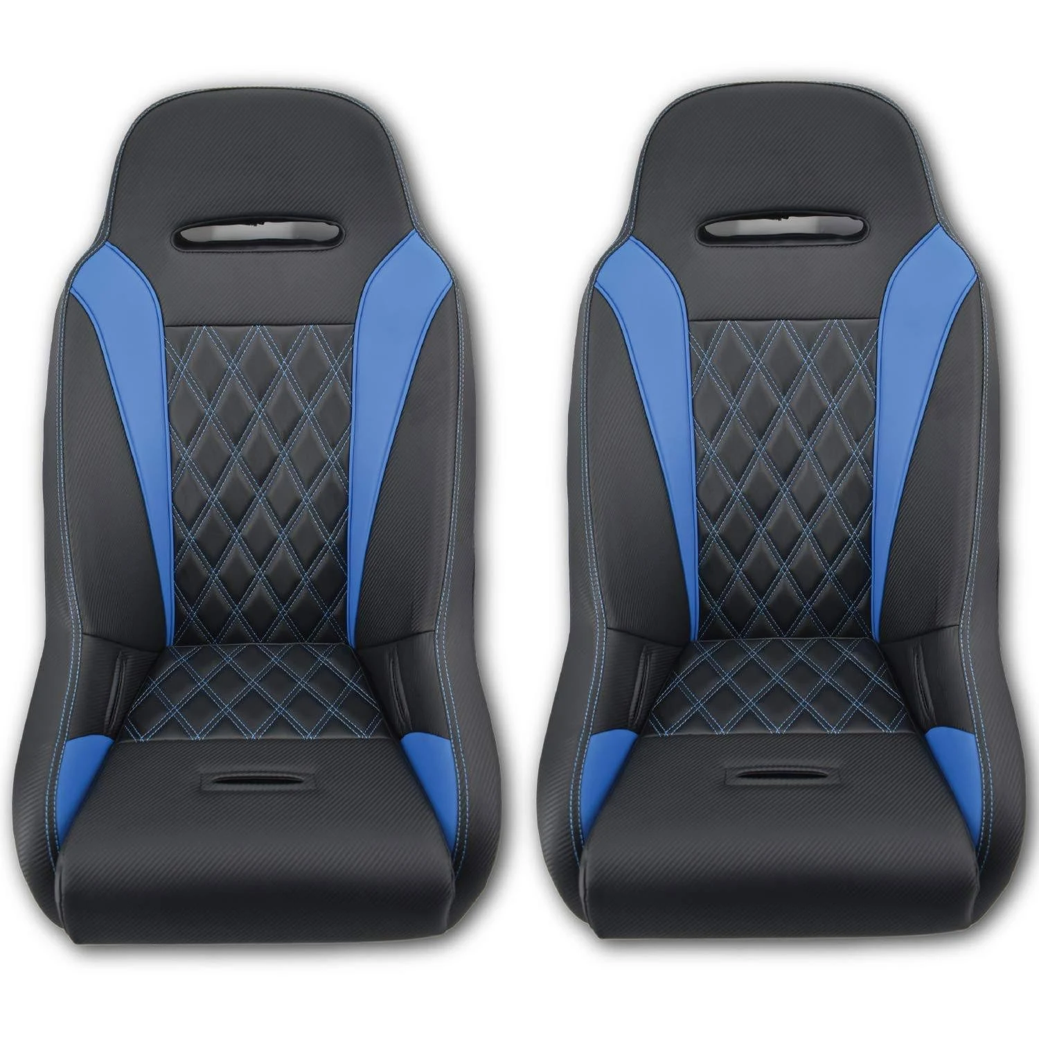 Apex Suspension Seats for Polaris RZR (Bucket Seats (Pair) Front/Rear, Blue)