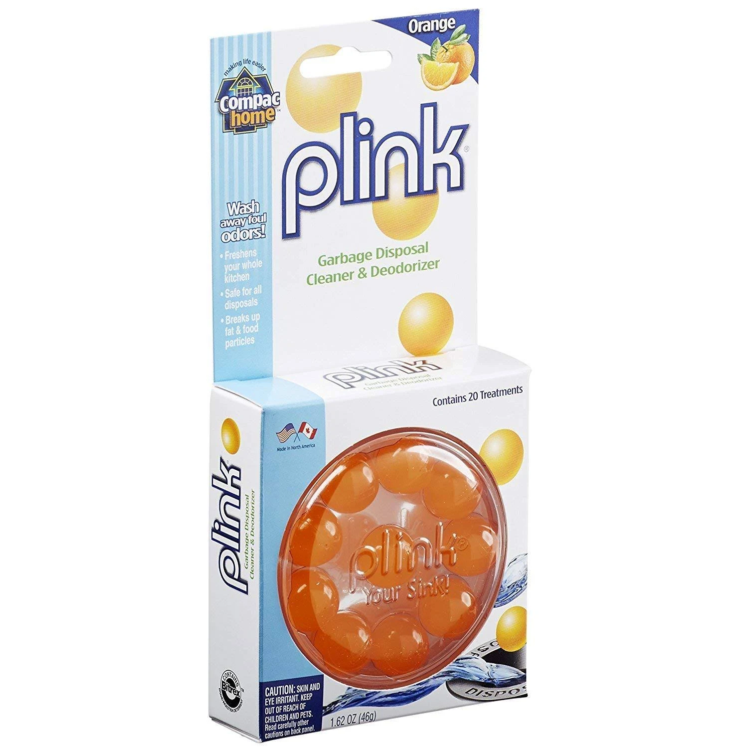 Plink Compac Garbage Disposal Cleaner, Pack of 3, Multicolor, 30 Count