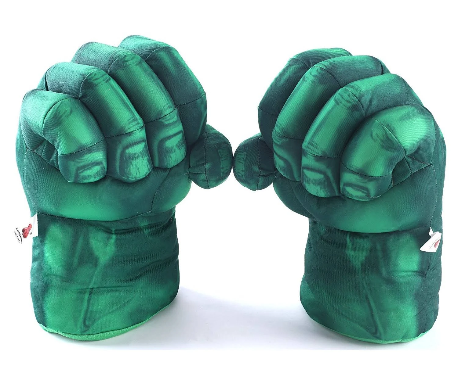 Incredible HOK Superheros Gauntlet Smash Hands Fists Big Soft Plush Gloves Pair Costume Green