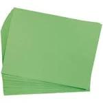 Colorations Bright Green 12" x 18" Heavyweight Construction Paper- 50 Sheets