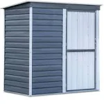 Arrow Shed-in-a-Box® Steel Storage Unit - 6-ft x 4-ft - Grey