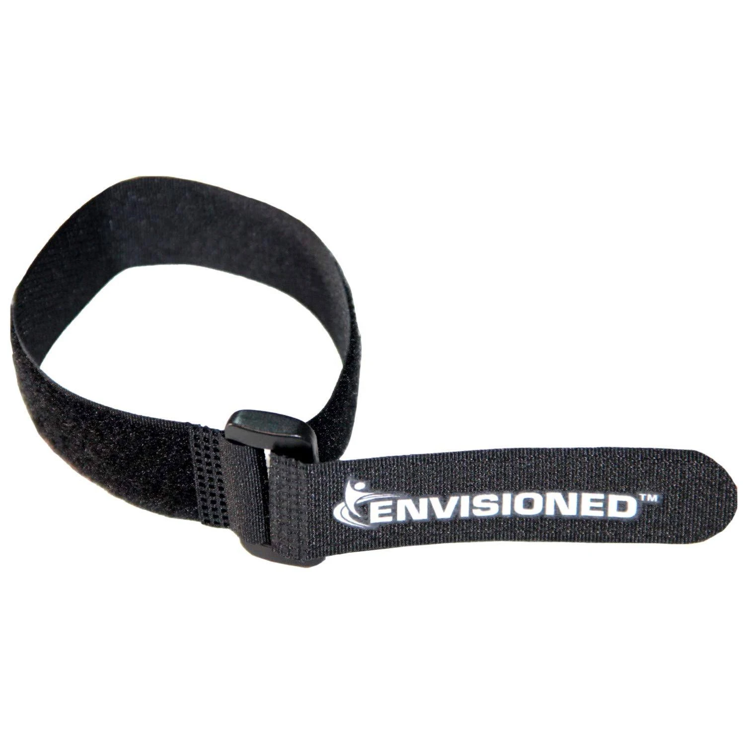 Reusable Cinch Straps 2" x 15" - 6 Pack, Multipurpose Strong Gripping, Quality Hook and Loop Securing Straps (Black)