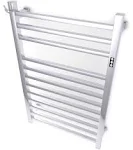 Brandon Basics Wall Mounted Electric Towel Warmer with Built-in Timer and Hardwired and Plug in Options (Brushed)