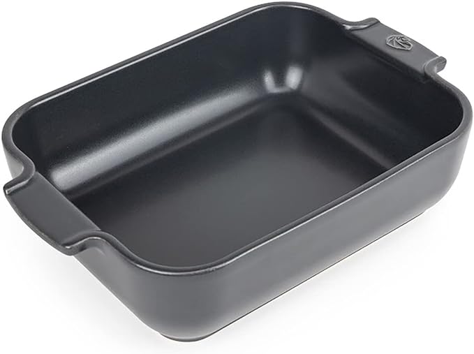 Peugeot - Appolia Rectangular Oven Dish - Ceramic Baker with Handles - Blue, 10 x 8 x 2.5 inches