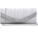 Dasein Clutch Purses for Women Evening Bags Formal Clutches with Rhinestones for Wedding Party Prom Dressy Purse