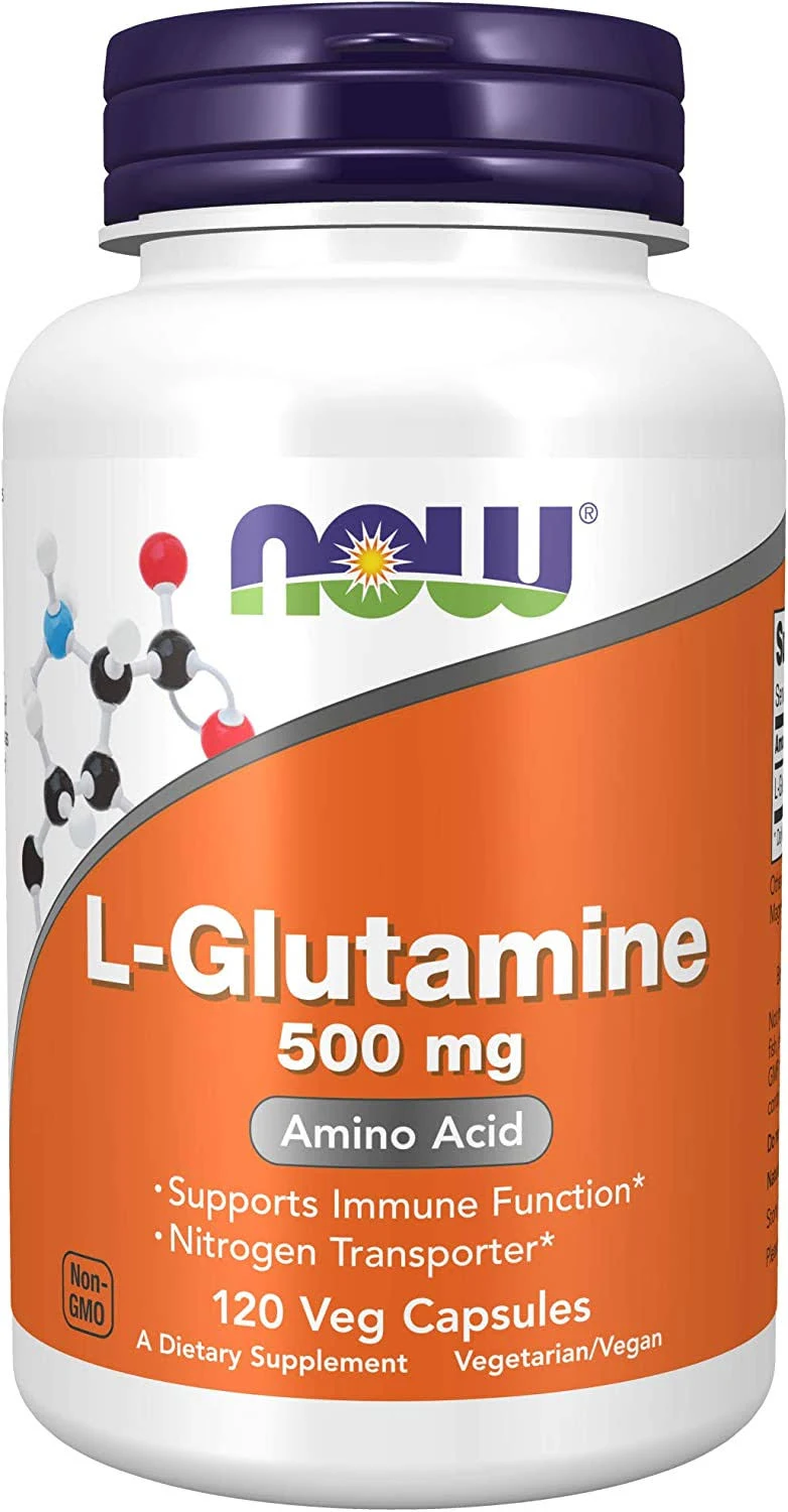 NOW Foods - L-Glutamina 500 mg (120 cápsulas)