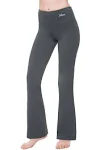 Nirlon Women's Black Bootcut Yoga Pants - Soft, Breathable Flare Pants for Yoga & Workout (Regular, S)