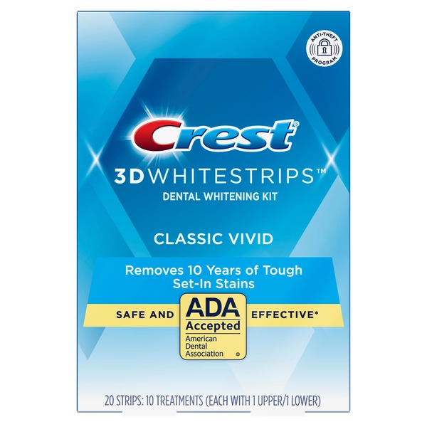 Crest 3D White Whitestrips Classic Vivid - Teeth Whitening Kit