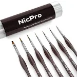 Nicpro Micro Detail Paint Brush Set, 7 Pcs Tiny Professional Detail Painting