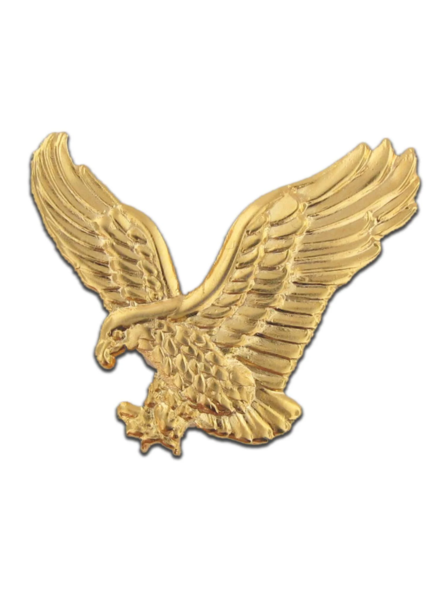 Pinmart's Soaring American Gold Eagle Jewelry Lapel Pin, Size: 5 Pack