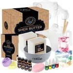 DilaBee Soap Making Kit Includes All Soap Making Supplies| DIY Soap Making Shea Butter Soap Kit. Soap Making Kit for Adults, Homemade Soap