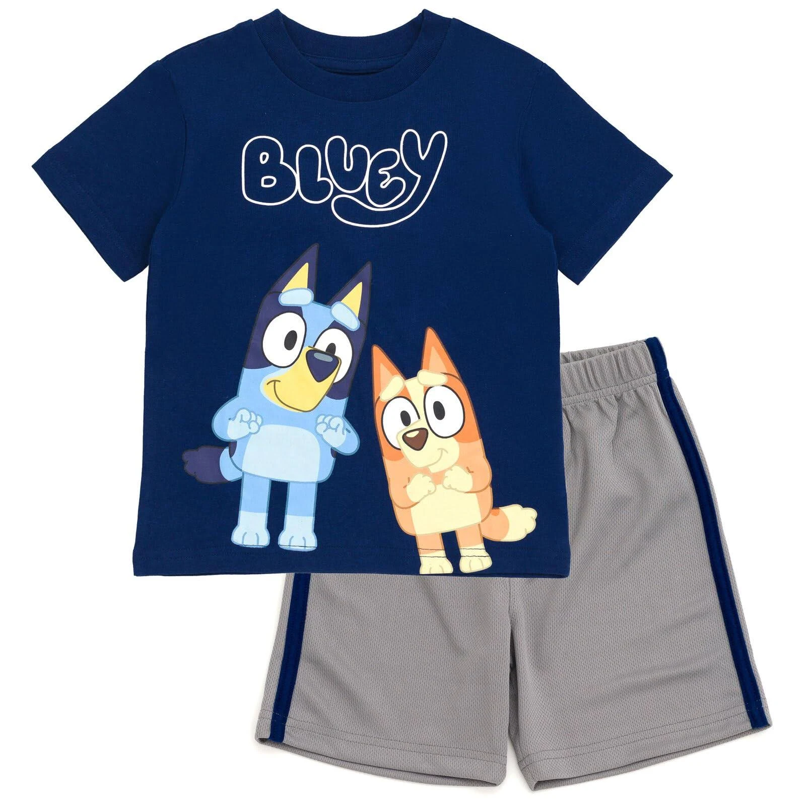 Bluey Bingo T-Shirt and Mesh Shorts Outfit Set Toddler to Big Kid