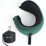 Cushion Lab Ergonomic Travel Pillow - Green - M