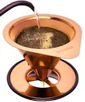 Gourmet Pour Over Coffee Maker Stainless Steel Coffee Dripper With Twillmesh Cof