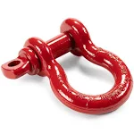 Factor 55 Steel 3/4" Crosby Shackle - Red