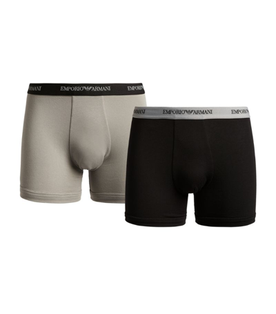 Mens Emporio Armani black Stretch-Cotton Boxer Briefs (Pack of 2) | Harrods LV 