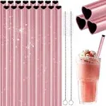 NiHome Reusable Straws 16 Pack