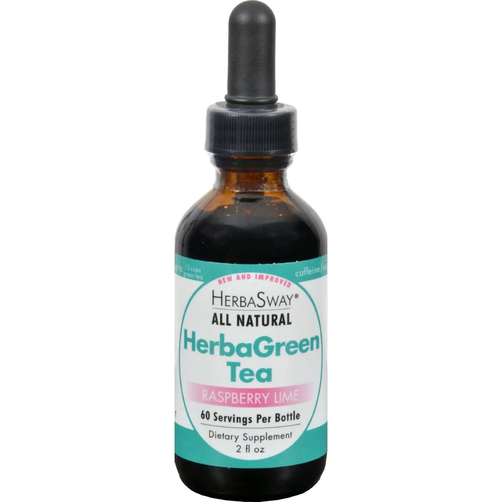 Herbasway Raspberry Lime Herba Green Tea - 2 fl oz dropper