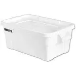 Rubbermaid Commercial Products 9S30WHICT Brute Rubbermaid Storage Totes with Lids - White