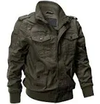 EKLENTSON Military Jackets for Men Bomber Jacket Men Jacket Army Men Army Green Jacket Fall Jackets Men