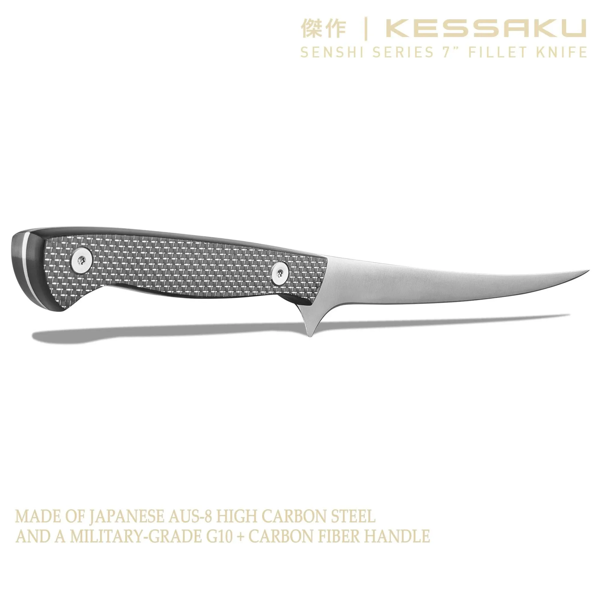 Kessaku 7" Flexible Fillet Knife - Senshi Series