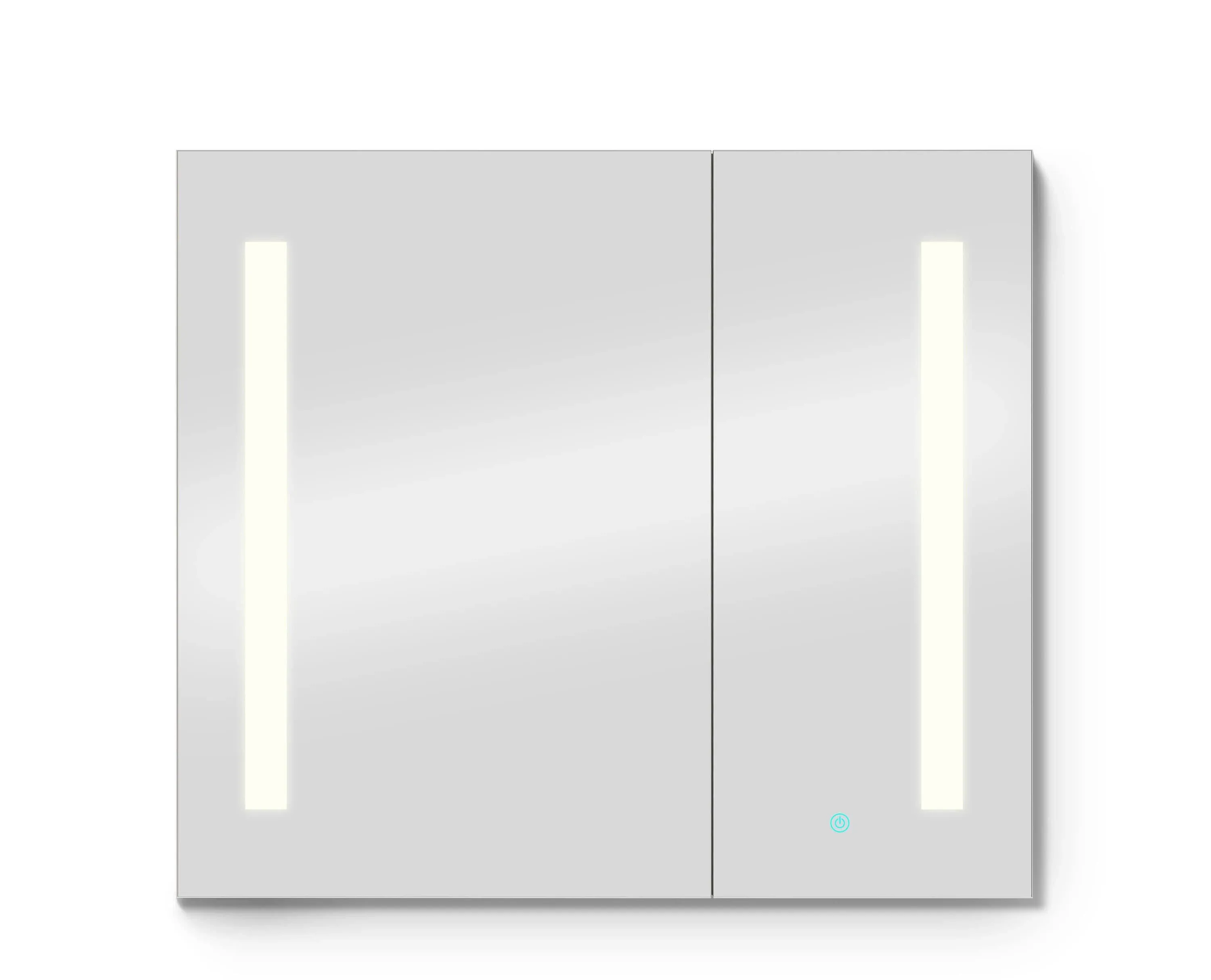 Anzzi BA-LMDFVCB007AL Ether 28 in. x 32 in. Frameless LED Mirror Bathroom Cabinet