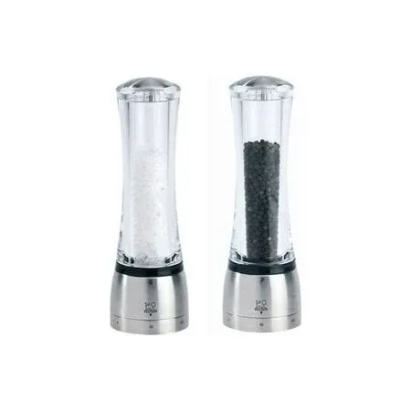 Peugeot Daman 8inch Acrylic Salt and Pepper Mill Set with u'Select