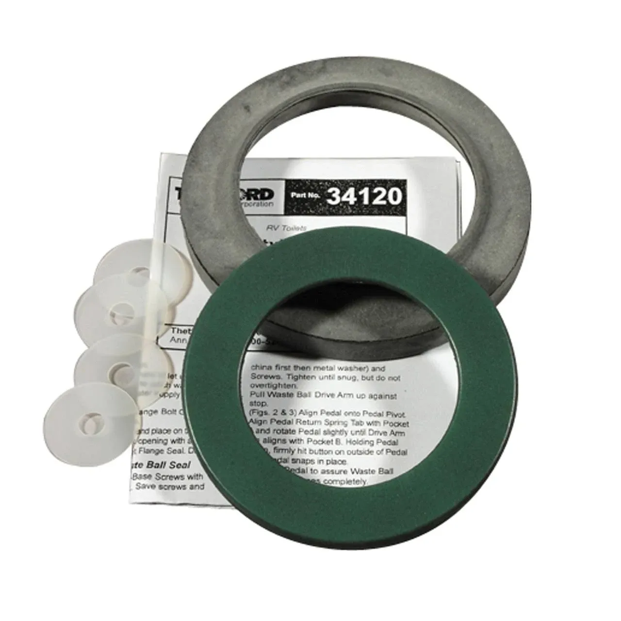 Waste Ball Seals Kit For Style II/Plus Toilets for Thetford 34120 Replacement