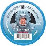 Blue Monster PTFE Thread Seal Tape, 1/2" x 1429"