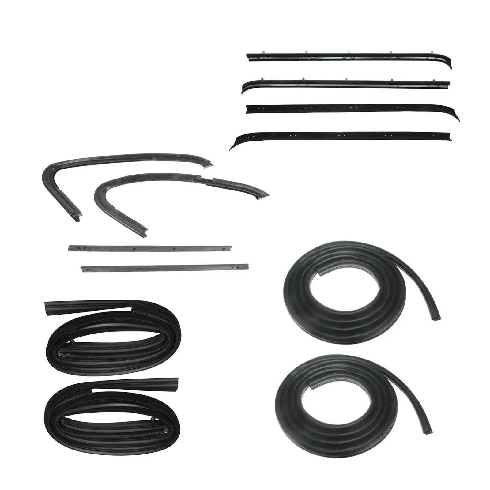 Door Weatherstrip Rubber Seal Kit 12 PC Set for 73-80 Chevy GMC Pickup Truck