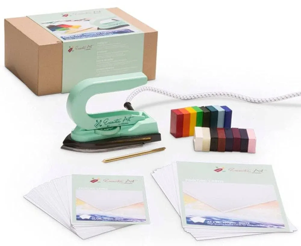  The Original -Encaustic Starter Kit -Includes Painting Iron, Basic Wax Blocks 