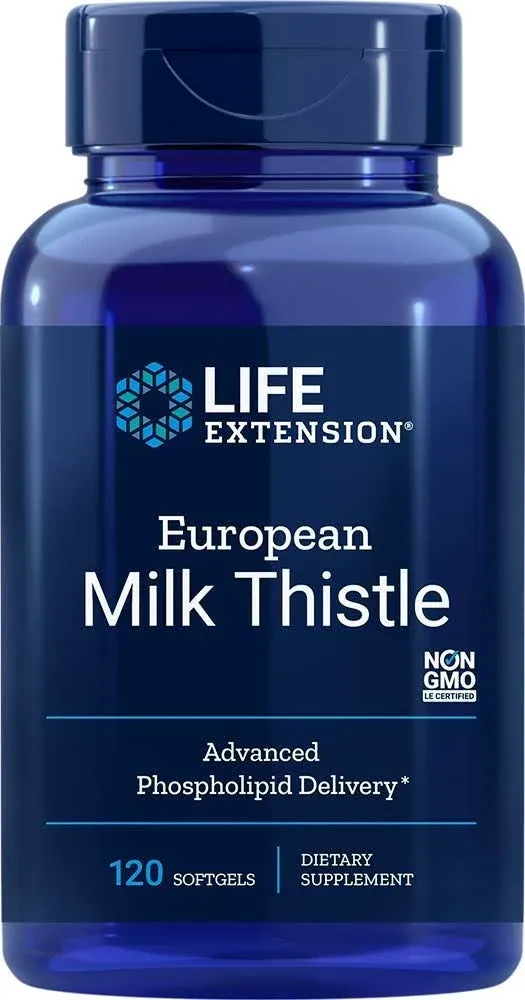 Life Extension European Milk Thistle, 460 mg, Softgels - 120 count