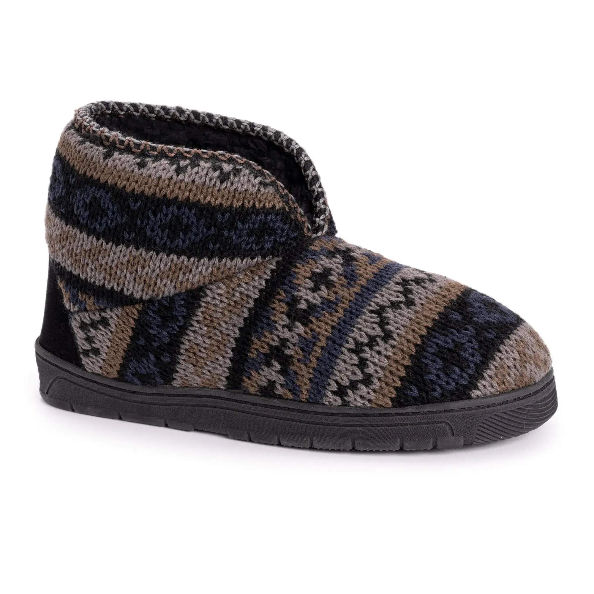 Muk Luks Mark Bootie Slipper M Size 9-10.5 Men's Navy