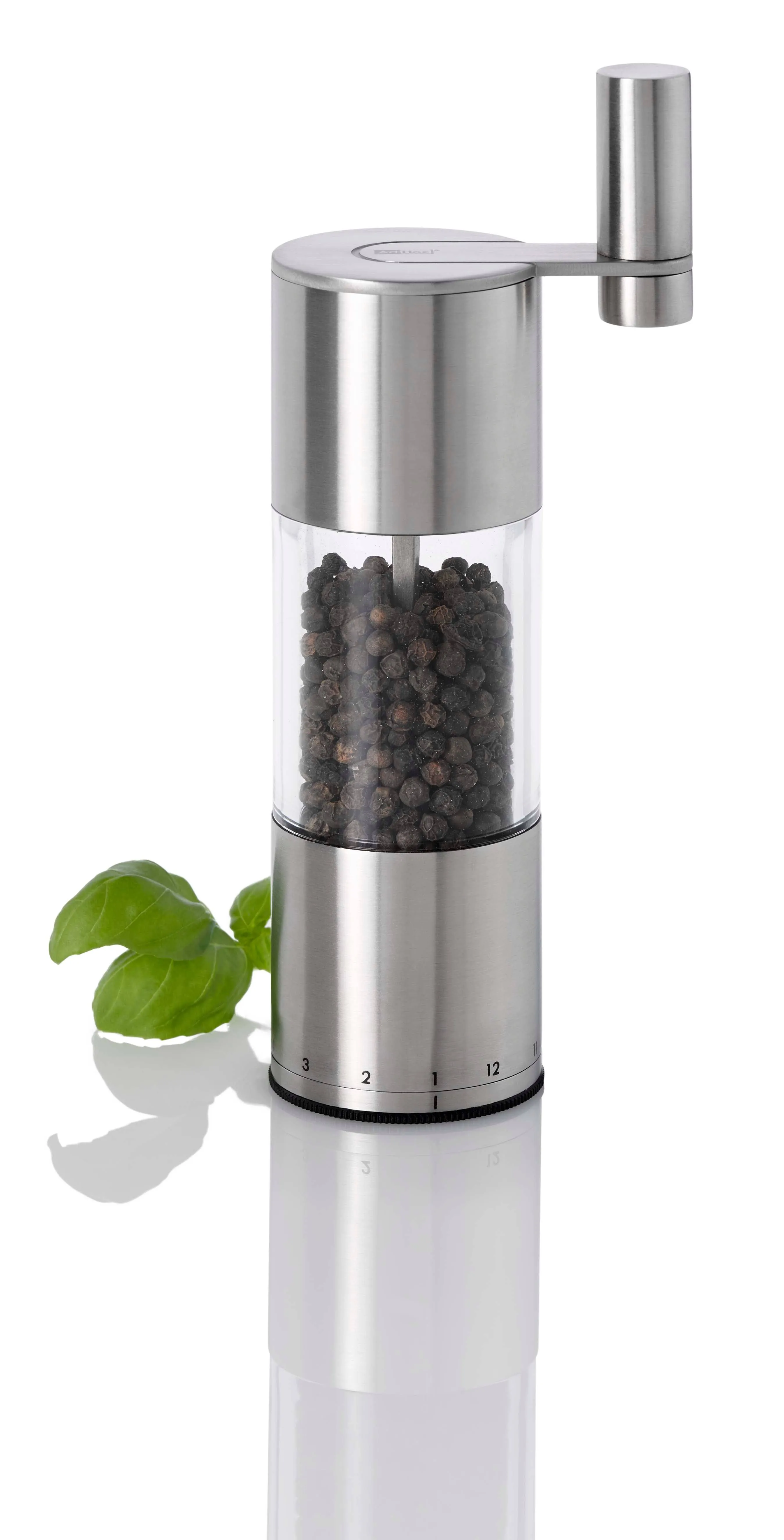 AdHoc Select Geared Salt or Pepper Grinder - Gift Set for Cooks - Culinary Chef Gifts - Handy Seasoning Mill for Salt & Pepper - Manual Grinder with Ceramic Mechanism - Durable & Reliable Shakers