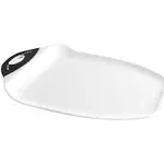 Dexas Chop & Scoop Cutting Board, 11 by 15 Inches, White with Black Handle