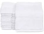 12,48 Pack Bath Mats Floor Towel White Cotton Blend Bathroom Shower Rug Washable