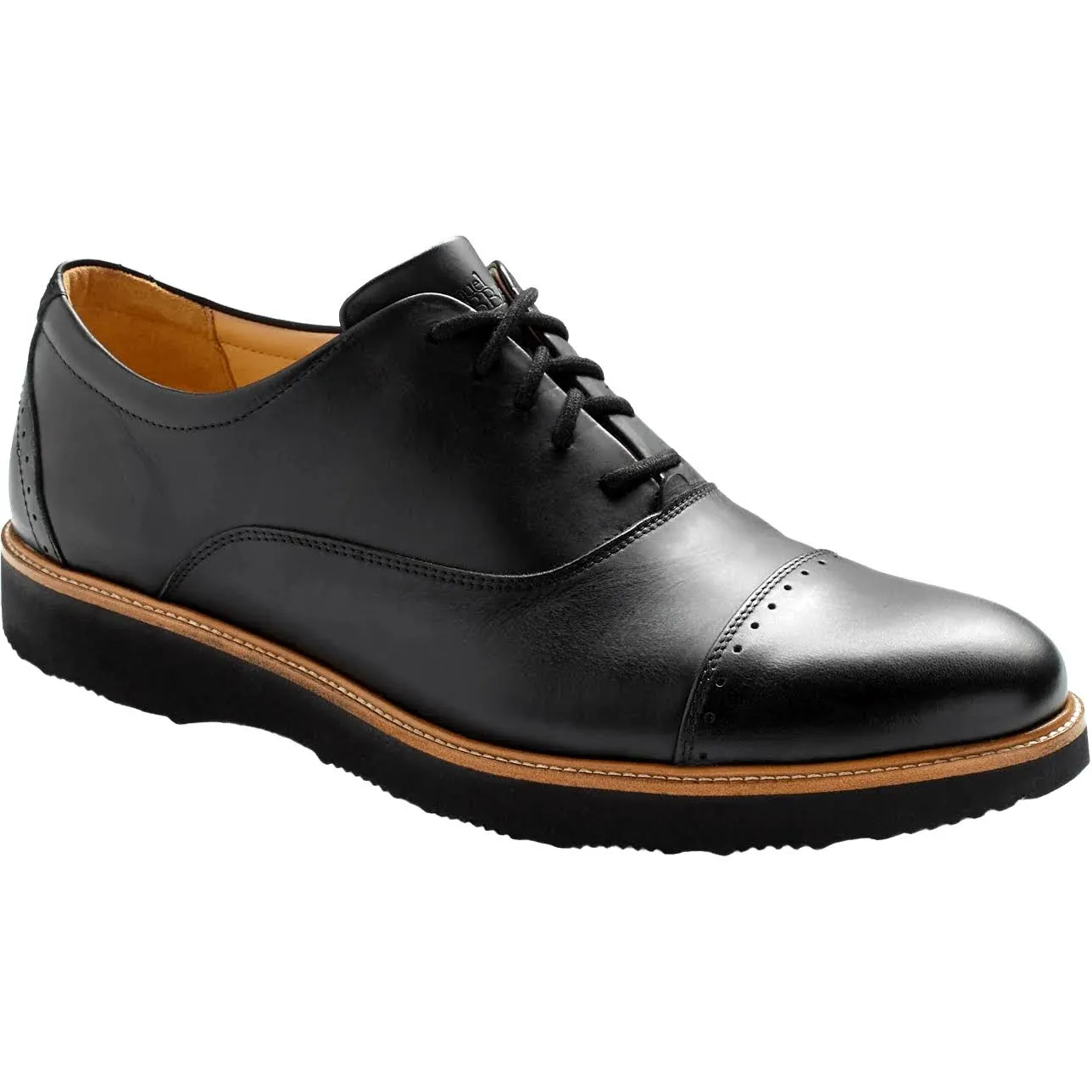 Men&#039;s Samuel Hubbard, Market Cap Oxford M2140-048 Black Leather Leather