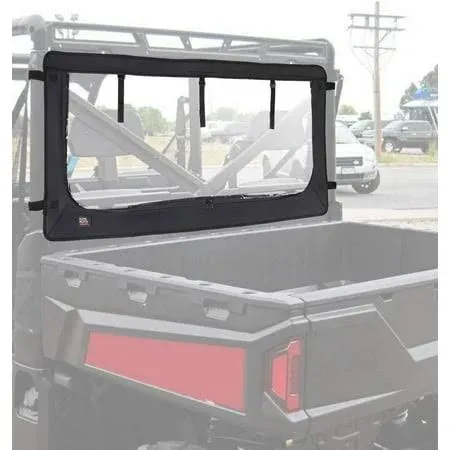 KEMIMOTO Zippered PVC Rear Window Compatible with Polaris Ranger XP 1000/Crew 2017-2024, Ranger 1000/Crew 2020-2024, Ranger XP 900/Crew 2013-2019 Rear Windshield