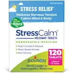 Boiron StressCalm Tablets for Relief of Stress, Anxiousness, Nervousness, Irritability, and Fatigue - 120 Count (2 Pack of 60)