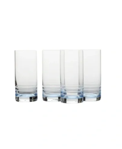 Mikasa Cal Blue Ombre Highball Glasses Set of 4