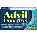 Advil Pain Reliever/Fever Reducer, 200 mg, Liquid Filled Capsules - 80 liquid filled capsules